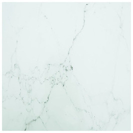 vidaXL 322256 - Table Top 70x70 cm 6 mm Tempered Glass with Marble Design