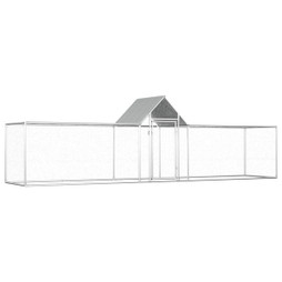 vidaXL 144560 - Poulailler 5 x 1 x 1,5 m Acier galvanisé