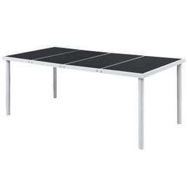 vidaXL 43307 - Garden Table 190x90x74 cm Steel