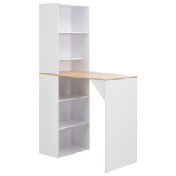 vidaXL 280230 - Table de bar avec armoire 115x59x200 cm
