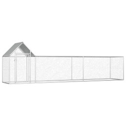 vidaXL 144555 - Poulailler 5 x 1 x 1,5 m Acier galvanisé