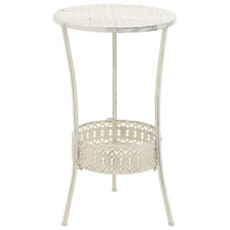 vidaXL 245938 - Table de bistro Style vintage Ronde Métal 40x70 cm
