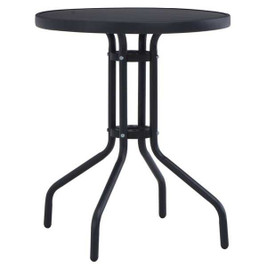 vidaXL 47253 - Garden Table 80 cm Steel and Glass