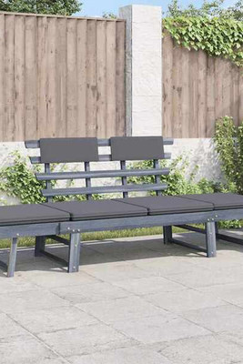 vidaXL 312119 - Garden Bench with Cushions 2-in-1 190 cm Solid Acacia Wood