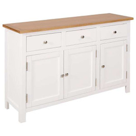 vidaXL 247122 - Sideboard 110x33.5x70 cm Solid Oak Wood