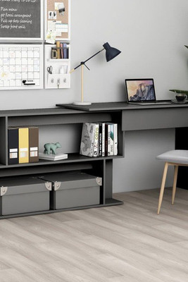 vidaXL 801100 - Corner Desk 200x50x76 cm Engineered Wood