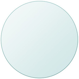 vidaXL 243628 - Table Top Tempered Glass Round 700 mm