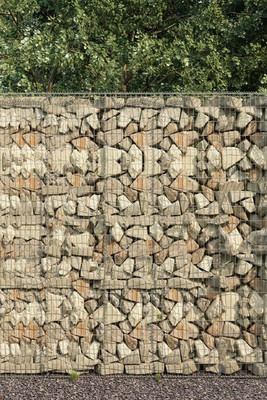 vidaXL 145089 - Gabion Wall with Cover Galvanised Steel 600x50x200 cm