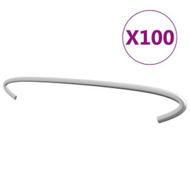 vidaXL 145622 - Gabion Hooks 100 pcs Galvanised Steel 30 cm