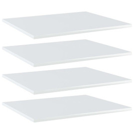 vidaXL 805276 - Bookshelf Boards 4 pcs High Gloss 60x50x1.5 cm Engineered Wood