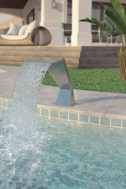 vidaXL 43694 - Pool Fountain Stainless Steel 64x30x52 cm
