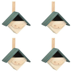 vidaXL 47247 - Nichoirs 4 pcs 24x16x30 cm Bois de sapin