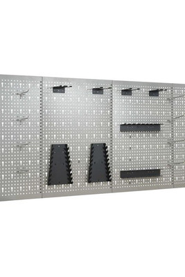 vidaXL 145352 - Wall-mounted Peg Boards 4 pcs 40x58 cm Steel