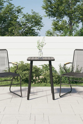 vidaXL 312173 - Chaises de jardin lot de 2 noir 58x59x85,5 cm Rotin PVC