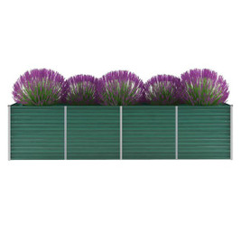 vidaXL 44845 - Garden Raised Bed Galvanised Steel 320x80x77 cm