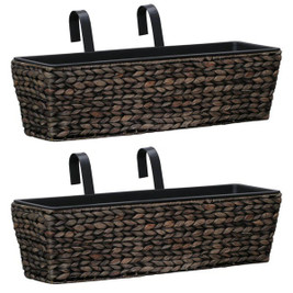 vidaXL 45578 - Planters 2 pcs Water Hyacinth
