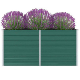 vidaXL 47010 - Jardinière 160 x 80 x 77 cm Acier galvanisé