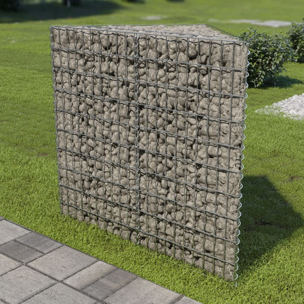 vidaXL 143603 - Gabion Raised Bed Galvanised Steel 75x75x100 cm