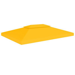 vidaXL 312076 - Toile de toit de belvédère 2 niveaux 310 g/m² 4x3 m