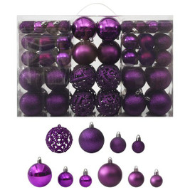 vidaXL 330086 - 100 Piece Christmas Ball Set