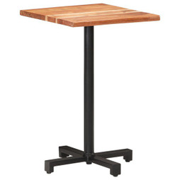 vidaXL 320298 - Table de bistro avec bords vivants 50x50x75 cm bois dacacia