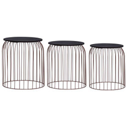 vidaXL 287655 - Table basse 3 pcs Cuivre
