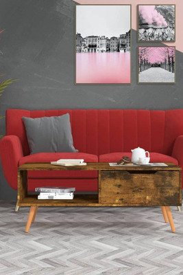 vidaXL 326794 - Coffee Table Smoked Oak 100x49.5x43 cm Engineered Wood
