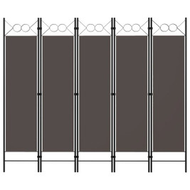 vidaXL 320709 - 5-Panel Room Divider 200x180 cm