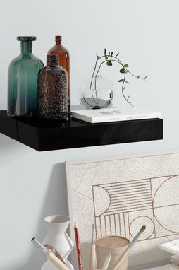 vidaXL 323760 - Étagère murale flottante brillant 23x23,5x3,8 cm MDF