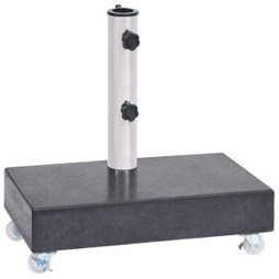 vidaXL 313667 - Socle de parasol 45x25x8 cm Granite