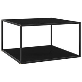 vidaXL 322912 - Coffee Table with Glass 90x90x50 cm
