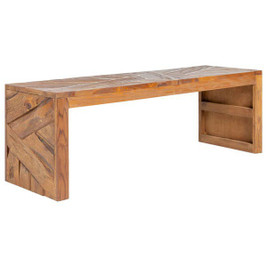 vidaXL 326176 - TV Stand 110x60x38 cm Solid Teak Wood