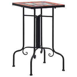 vidaXL 46712 - Mosaic Side Table Terracotta and White Ceramic
