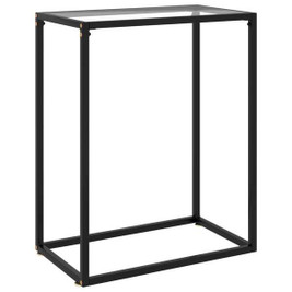 vidaXL 322803 - Console Table 60x35x75 cm Tempered Glass