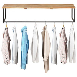 vidaXL 320251 - Patère à bord naturel 100x35x22 cm Bois dacacia massif