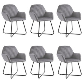 vidaXL 277010 - Dining Chairs 6 pcs Velvet