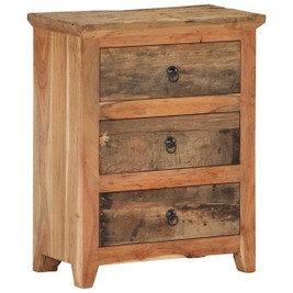 vidaXL 320382 - Sideboard 60x33x75 cm Solid Acacia Wood and Reclaimed Wood