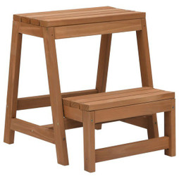 vidaXL 315299 - Escabeau pliable Bois de sapin massif