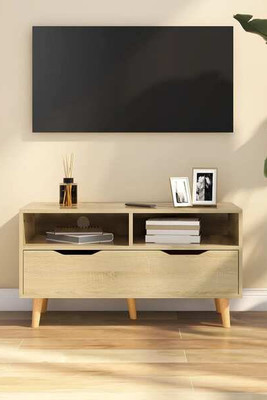 vidaXL 326780 - TV Cabinet Sonoma Oak 90x40x48.5 cm Engineered Wood