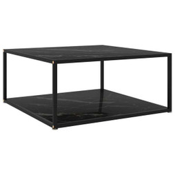 vidaXL 322895 - Coffee Table 80x80x35 cm Tempered Glass