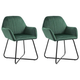 vidaXL 249803 - Dining Chairs 2 pcs Velvet