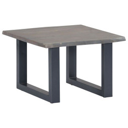 vidaXL 247827 - Coffee Table with Live Edges 60x60x40 cm Solid Acacia Wood