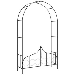 vidaXL 47092 - Garden Arch with Gate 138x40x238 cm Iron