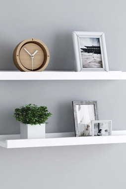 vidaXL 323928 - Picture Frame Ledge Shelves 2 pcs 40x9x3 cm MDF