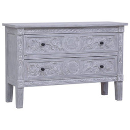 vidaXL 283851 - Sideboard with 2 Drawers 90x30x60 cm Solid Mahogany Wood