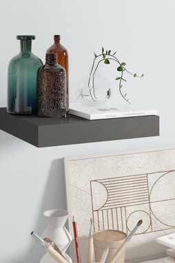 vidaXL 323781 - Floating Wall Shelf High Gloss 23x23.5x3.8 cm MDF