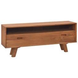 vidaXL 326115 - TV Cabinet 110x30x45 cm Solid Teak Wood