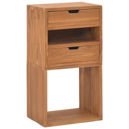 vidaXL 326129 - Storage Cabinet 40x30x76 cm Solid Teak Wood
