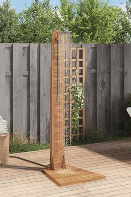 vidaXL 44667 - Garden Shower Solid Teak 70x75x204 cm