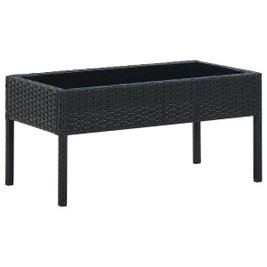 vidaXL 45904 - Garden Table 75x40x37 cm Poly Rattan